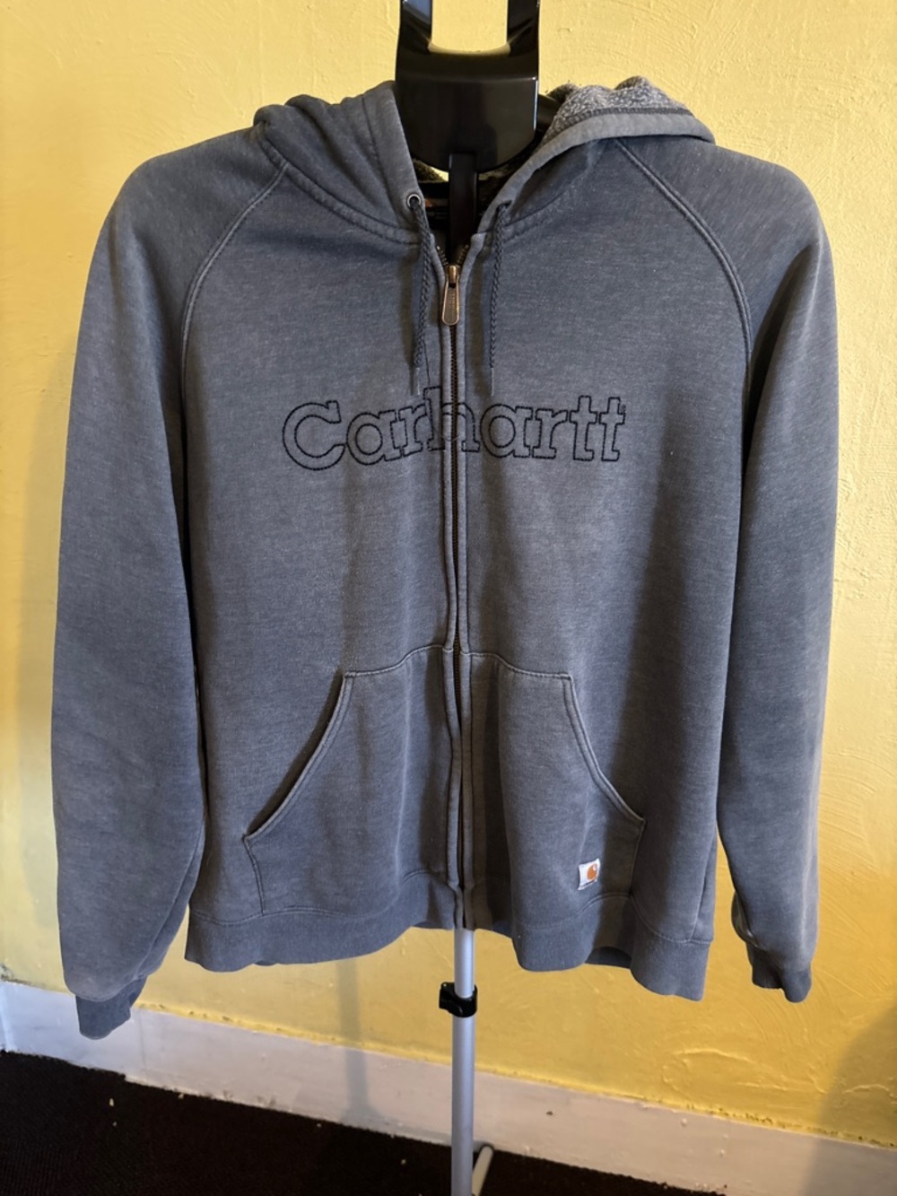 Carhartt Heather Charcoal Full-Zip Hooded Sweatshirt